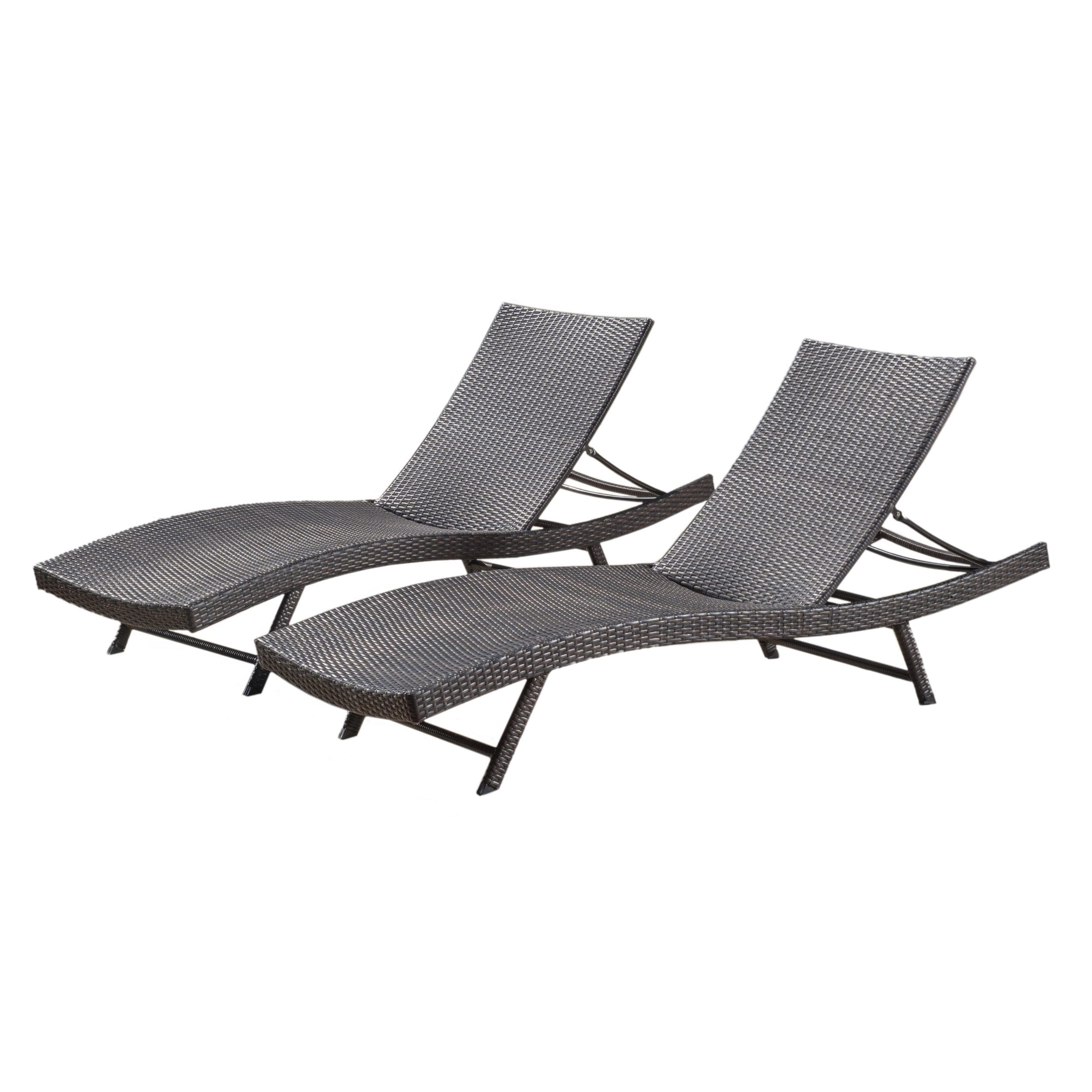 Kauai Outdoor Wicker Chaise Lounge (Set of 2) by Christopher Brown N/A