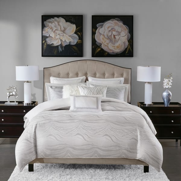 Shop Madison Park Signature Hollywood Glam White Comforter