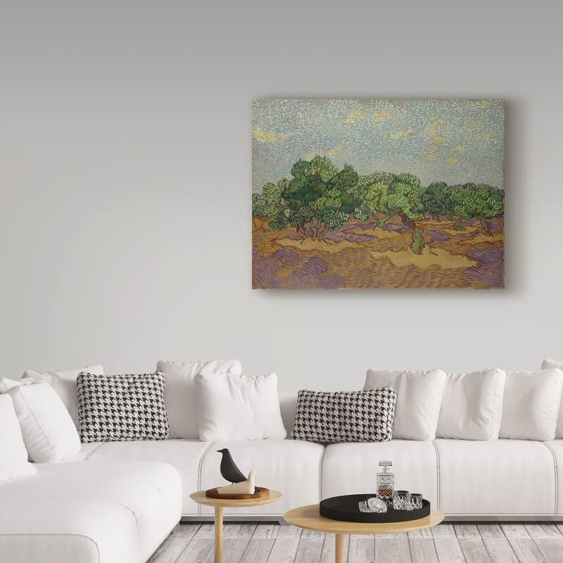 Vincent Van Gogh 'Olive Trees' Canvas Art - Multi-color