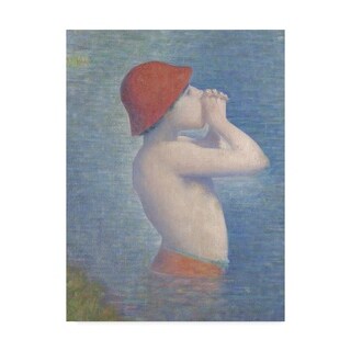 Georges Pierre Seurat 'Detail Of The Bathers At Asnieres' Canvas Art ...