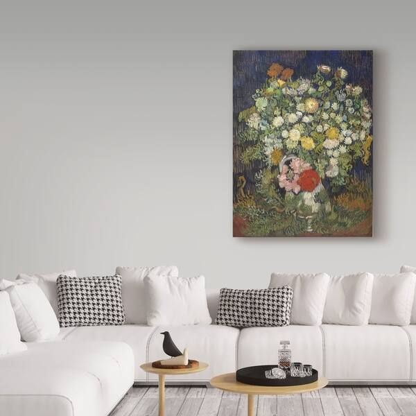 Shop Vincent Van Gogh Bouquet Of Flowers In A Vase Canvas Art