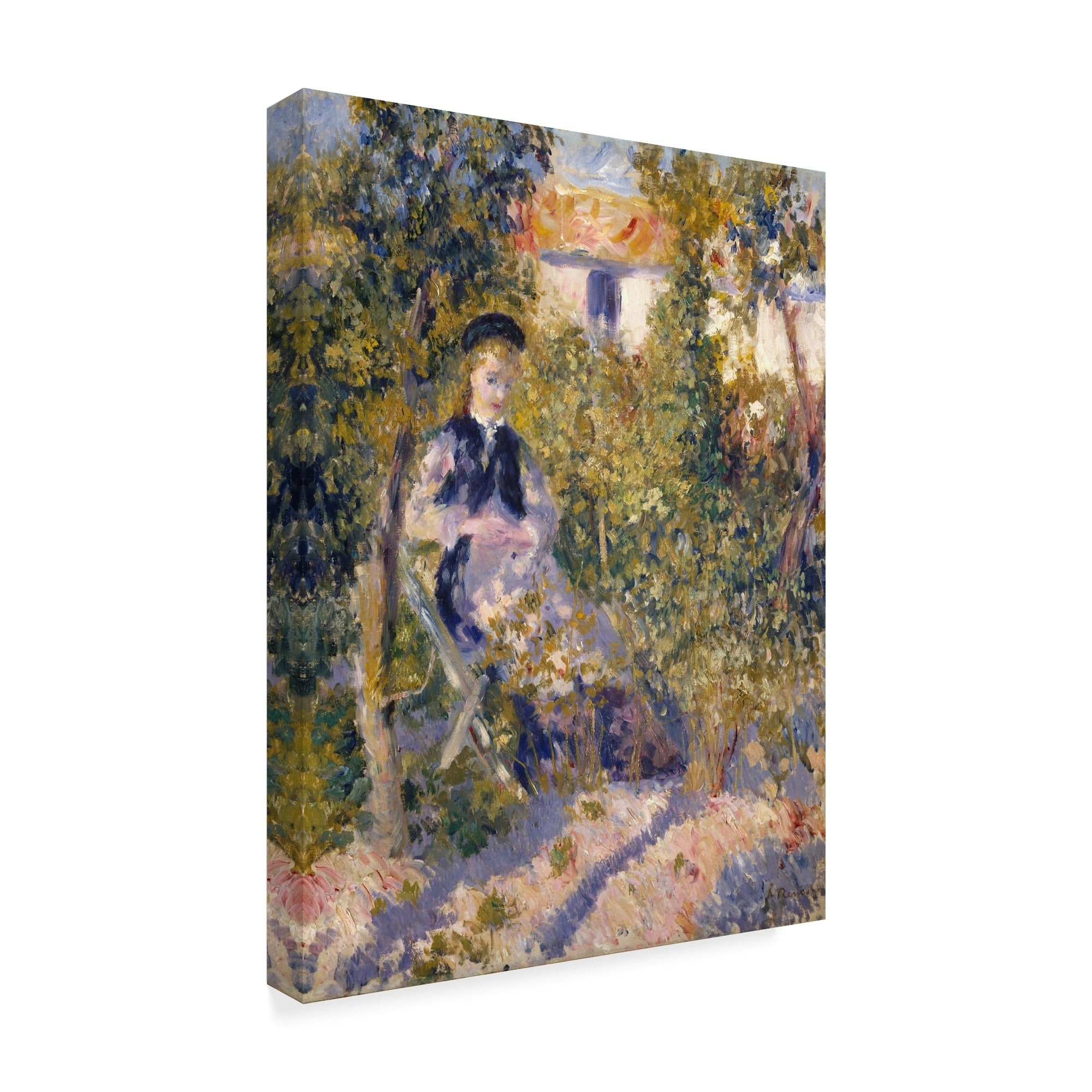 Pierre Auguste Renoir 'Nini in The Garden' Canvas Art - Multi-color ...