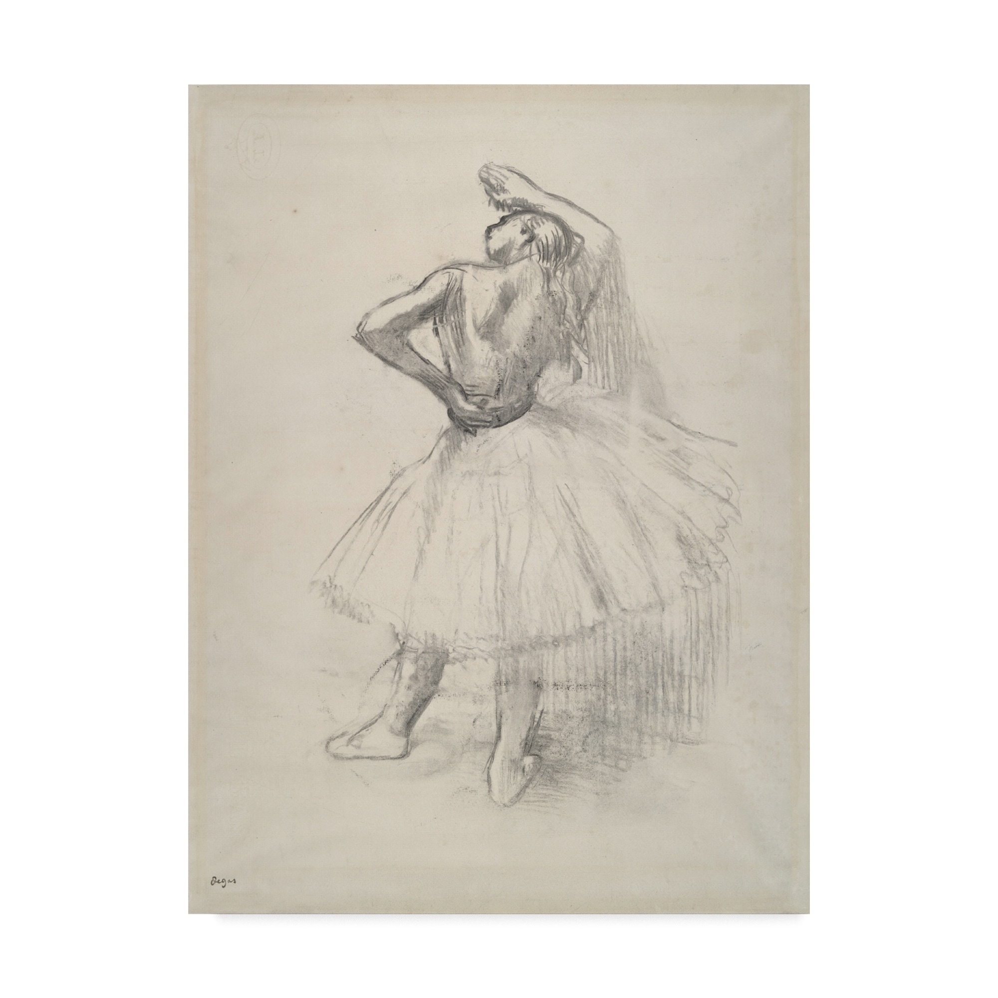 Danseuse Debout, Le Bras Derrière la Tête by Edgar Degas - 10 X 13 Inc –  Artistica Fine Art