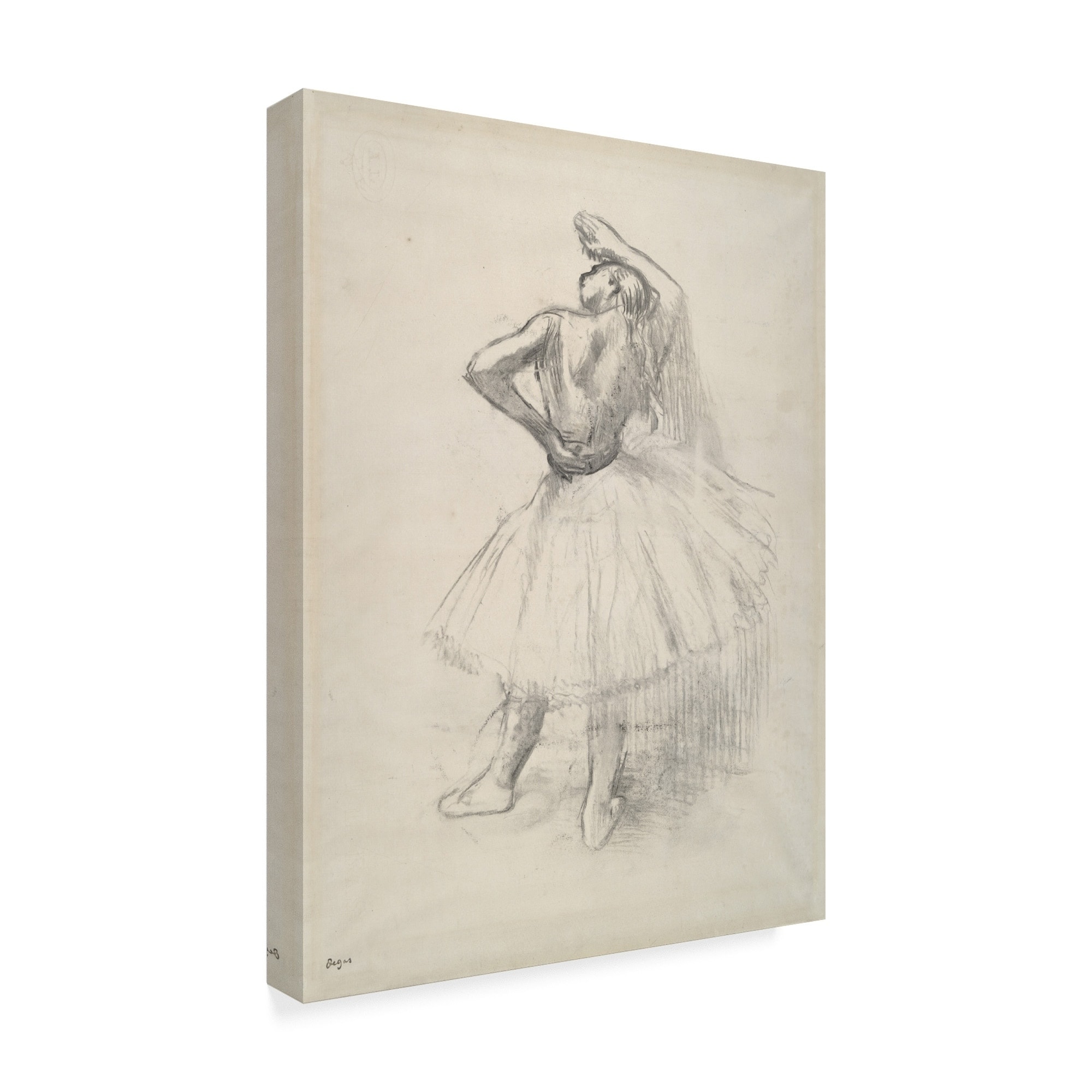 Edgar Degas 'Danseuse Debout Le Bras Droit Leve' Canvas Art