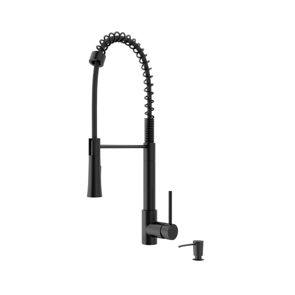 Vigo Laurelton Pull Down Spray Kitchen Faucet And Soap Vigo Laurelton Pull Down Spray Kitchen Faucet And Soap Dispenser Black