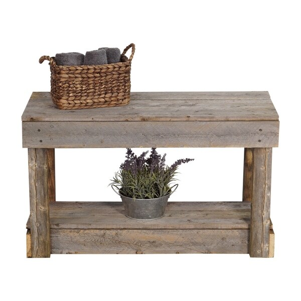 Del Hutson Designs Barnwood Entry Bench