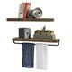 Handmade Del Hutson Designs True Floating Shelf and Towel Rack - Thumbnail 6