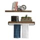 Handmade Del Hutson Designs True Floating Shelf and Towel Rack - Thumbnail 4