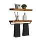 Handmade Del Hutson Designs True Floating Shelf and Towel Rack - Thumbnail 3