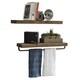 Handmade Del Hutson Designs True Floating Shelf and Towel Rack - Thumbnail 8