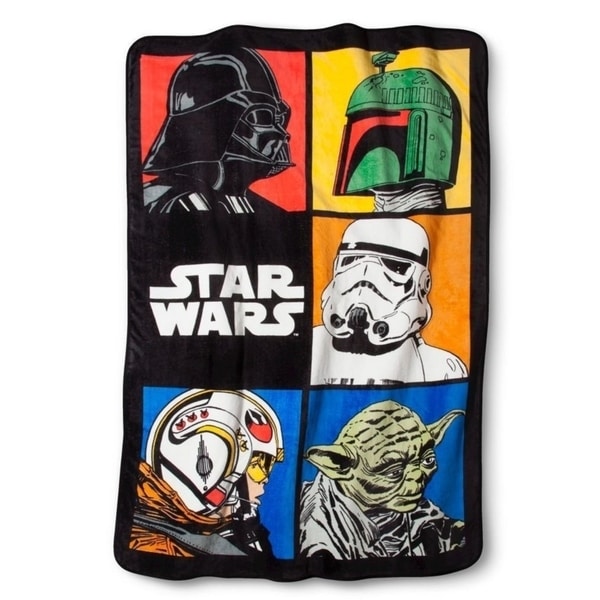 Star wars plush deals blanket