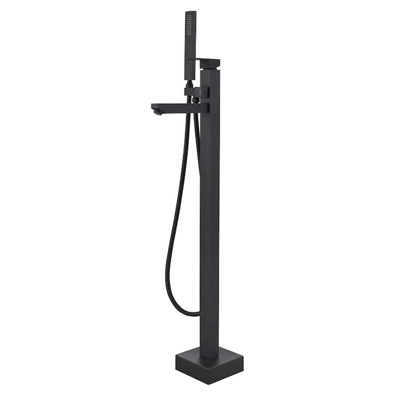 SevenFalls 8010 Freestanding Bathtub Faucet with Hand Shower - Matte - Modern & Contemporary