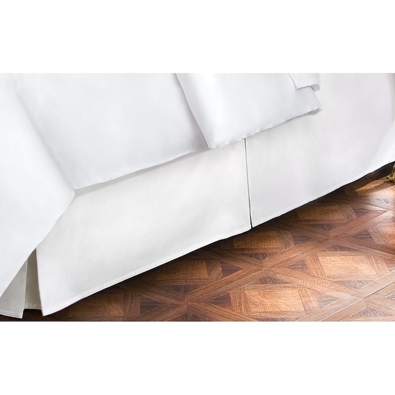 400 Thread Count 100 Percent Cotton 15-inch Drop Bed Skirt