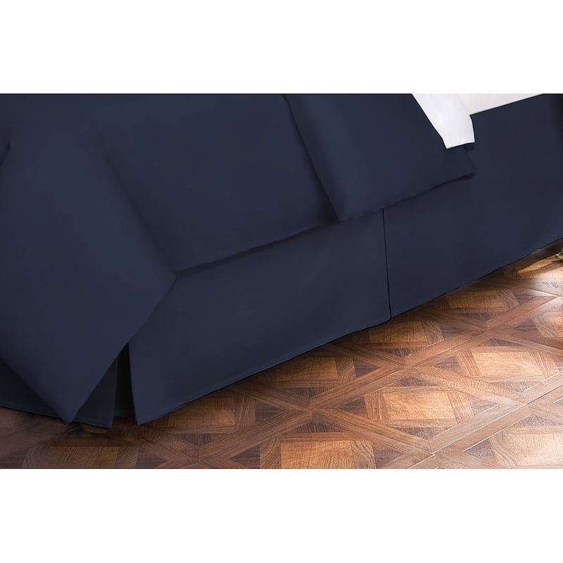 400 Thread Count 100 Percent Cotton 15-inch Drop Bed Skirt