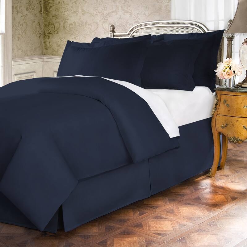 400 Thread Count 100 Percent Cotton 15-inch Drop Bed Skirt