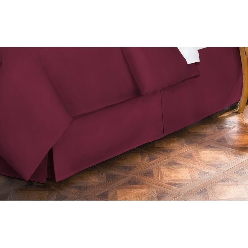 400 Thread Count 100 Percent Cotton 15-inch Drop Bed Skirt