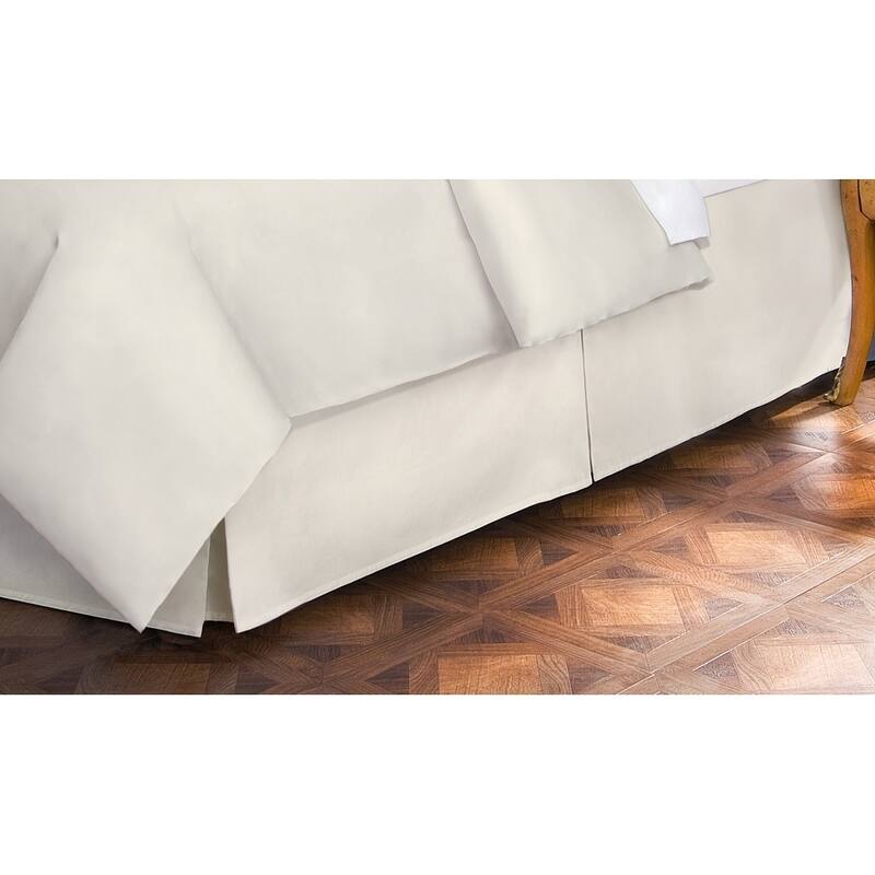 400 Thread Count 100 Percent Cotton 15-inch Drop Bed Skirt