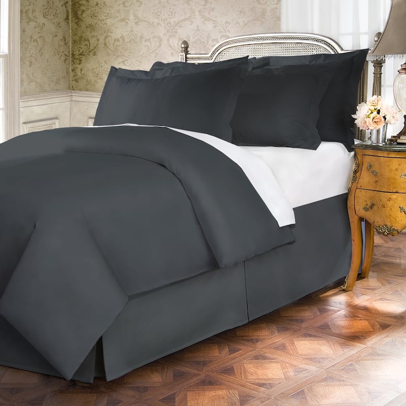 400 Thread Count 100 Percent Cotton 15-inch Drop Bed Skirt
