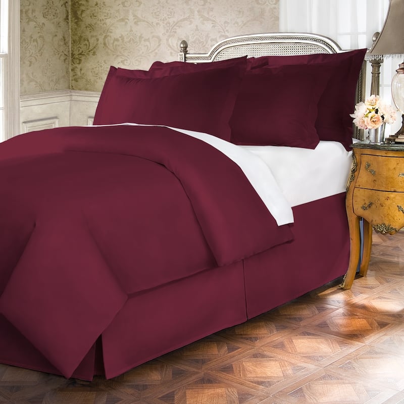 400 Thread Count 100 Percent Cotton 15-inch Drop Bed Skirt