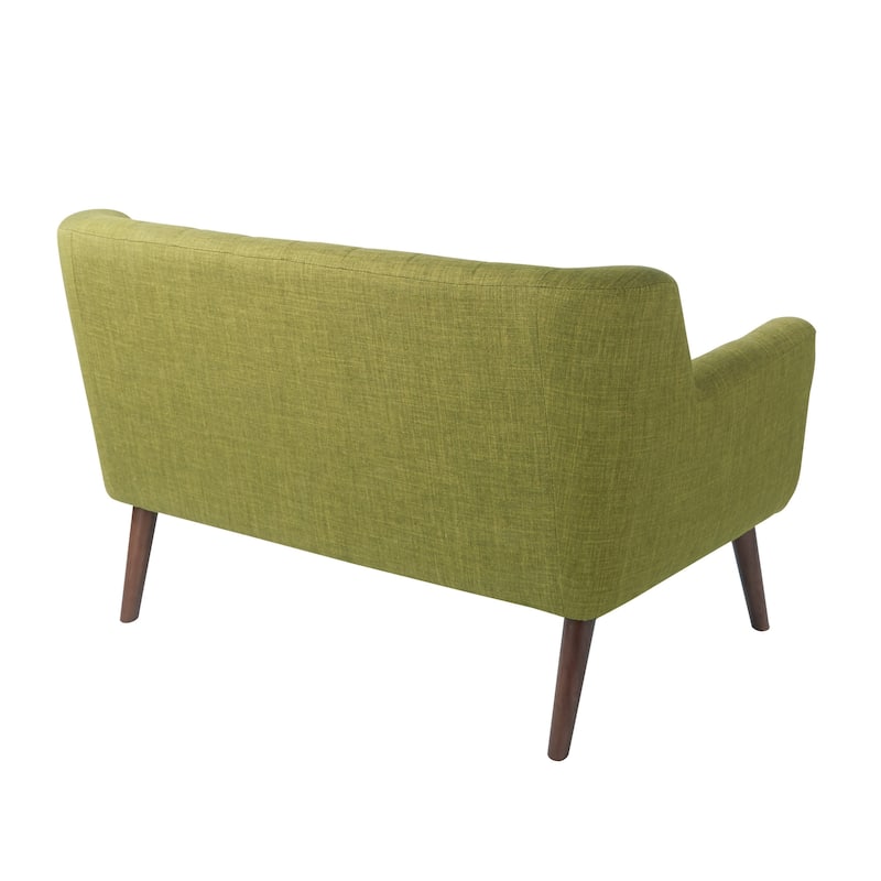 Carson Carrington Balestrand Mid-century Tufted Back Fabric Loveseat - N/A