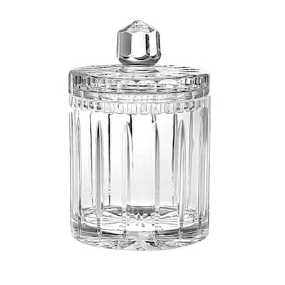 Majestic Gifts European Handcut Crystal Cookie Jar / Candy Box, 7"H, 17 Oz.