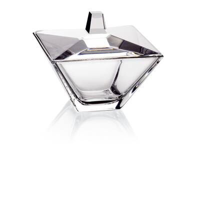 Majestic Gifts European Glass Candy /Jewelry Box, 5.5" Diameter