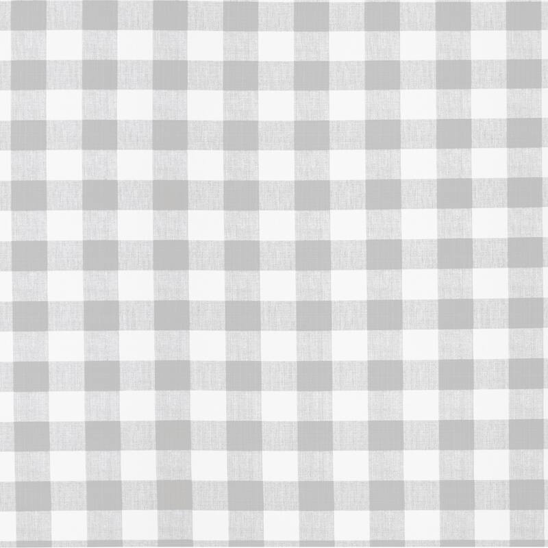 Sorra Home Grey Buffalo Plaid Indoor/ Outdoor Bench Cushion
