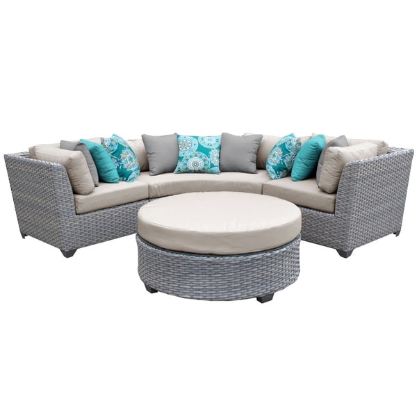 Shop Marina OH0366 4-Piece Outdoor Patio Wicker Sectional ... Shop Marina OH0366 4-Piece Outdoor Patio Wicker Sectional ... on Safavieh Outdoor Living Granton 5 Pc Living Set id=90914