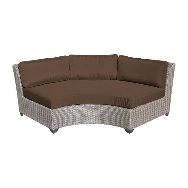 Shop Marina Oh0373 6 Piece Outdoor Patio Wicker Sectional Set With