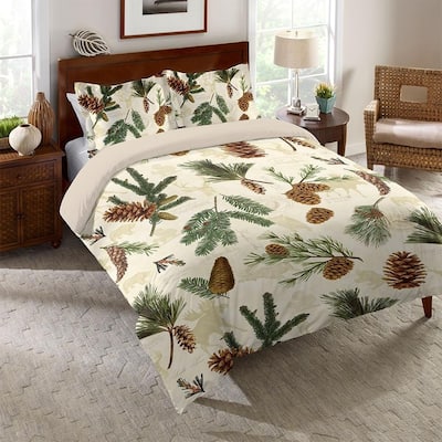 Laural Home Evergreen Pinecones Standard Pillow Sham