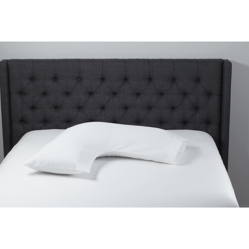 Beautyrest Boomerang Shaped LITE-LOFT Body Pillow - White