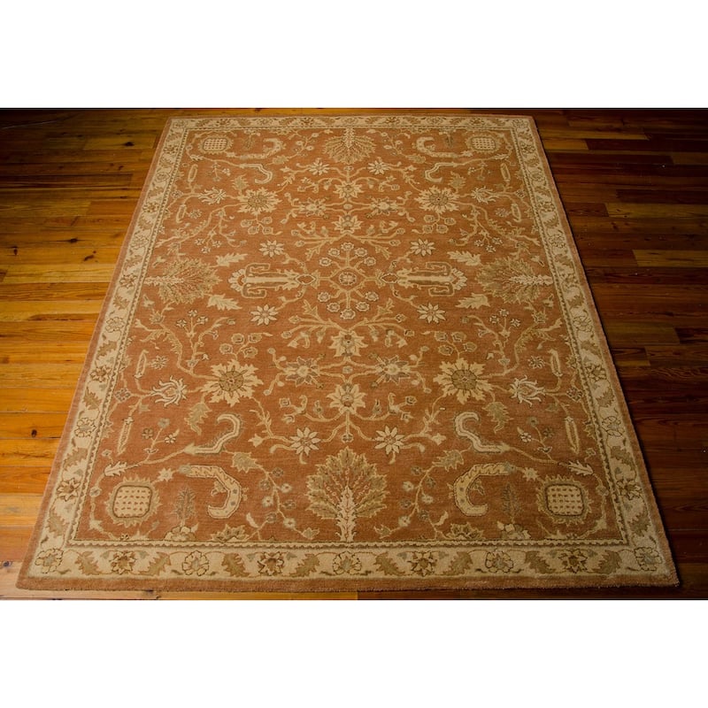 Nourison Jaipur Oriental Bordered Hand-tufted Wool Area Rug