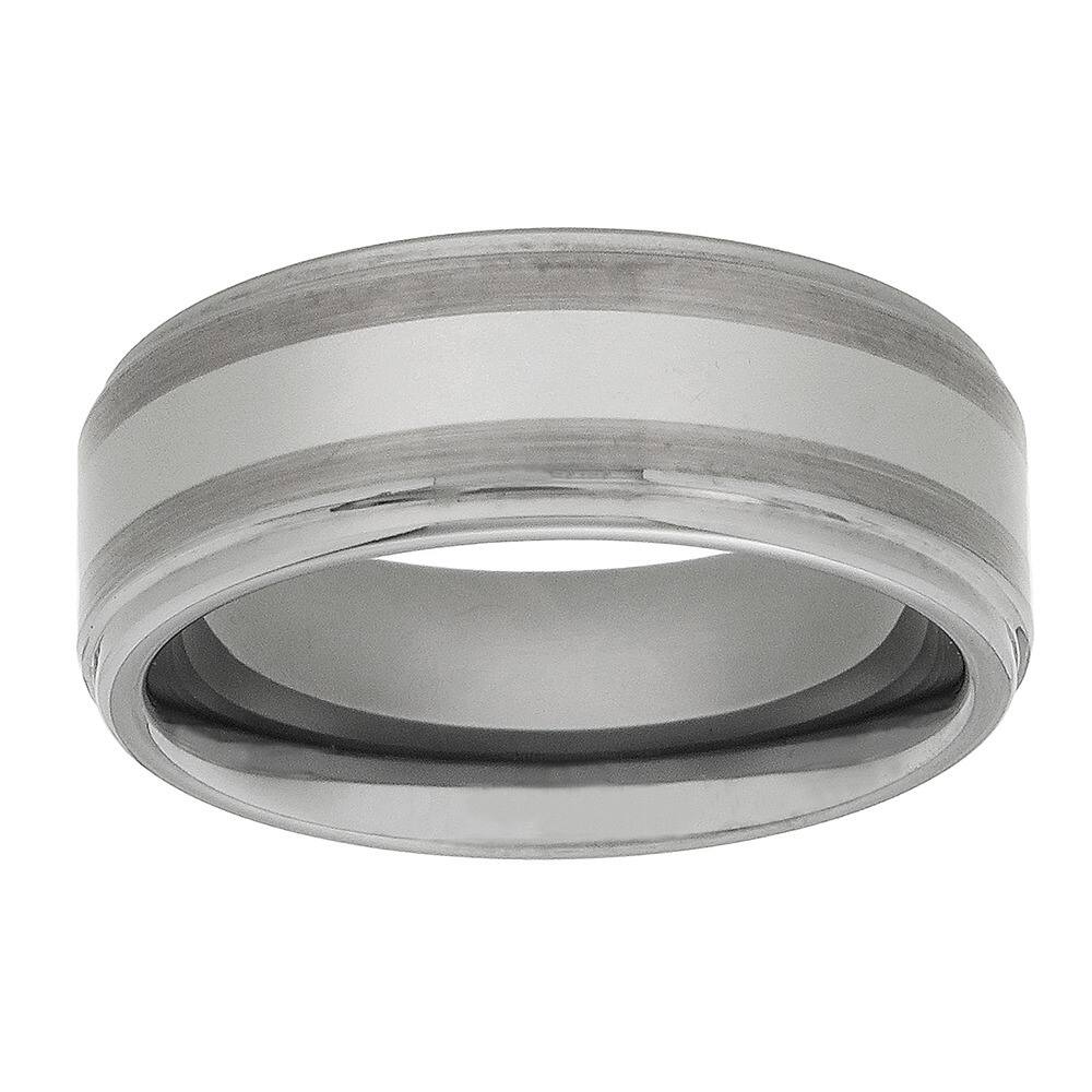 Men's Tungsten Carbide Fancy Band (8 mm)