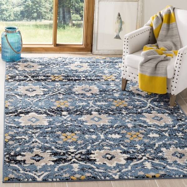 Safavieh Amsterdam Blue Creme Rug Free Shipping Today Safavieh Amsterdam Blue Creme Rug