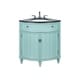 preview thumbnail 2 of 2, 24" Benton Collection Triadsville Blue Corner Bathroom Sink Vanity