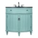 preview thumbnail 1 of 2, 24" Benton Collection Triadsville Blue Corner Bathroom Sink Vanity