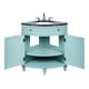 preview thumbnail 3 of 2, 24" Benton Collection Triadsville Blue Corner Bathroom Sink Vanity