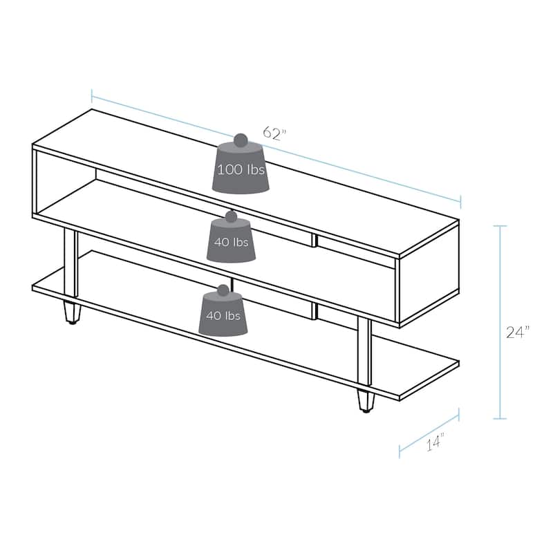 Creek TV Stand with Solid American Cherry