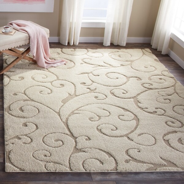 Safavieh Florida Scrollwork Elegance Cream Beige Rug 8 Safavieh Florida Scrollwork Elegance Cream Beige Rug 8 X27 X 10