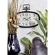 preview thumbnail 5 of 6, Black Iron White Face Vintage French Farmhouse No. Oblong Wall Clock