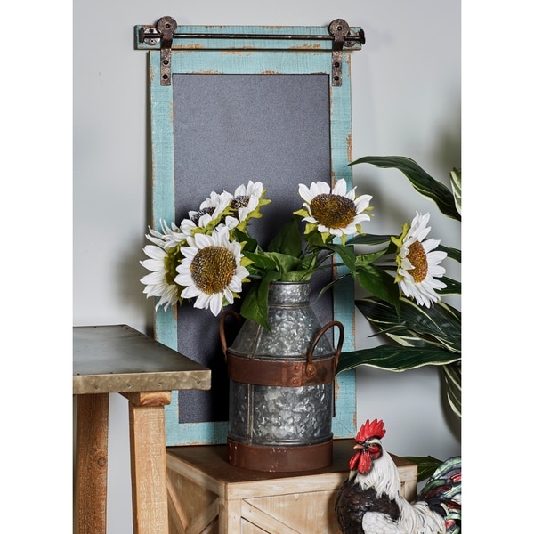 The Gray Barn Treetrunk Burrow Traditional Vertical Wood and Iron Chalkboard