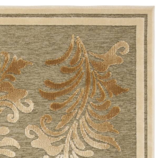8' x 11'2 Green Safavieh Martha Stewart Collection MSR4448A Handmade Plume Stripe Viscose Area Rug 8' x 11'2 Green Safavieh Martha Stewart Collection MSR4448A Handmade Plume Stripe Viscose Area Rug