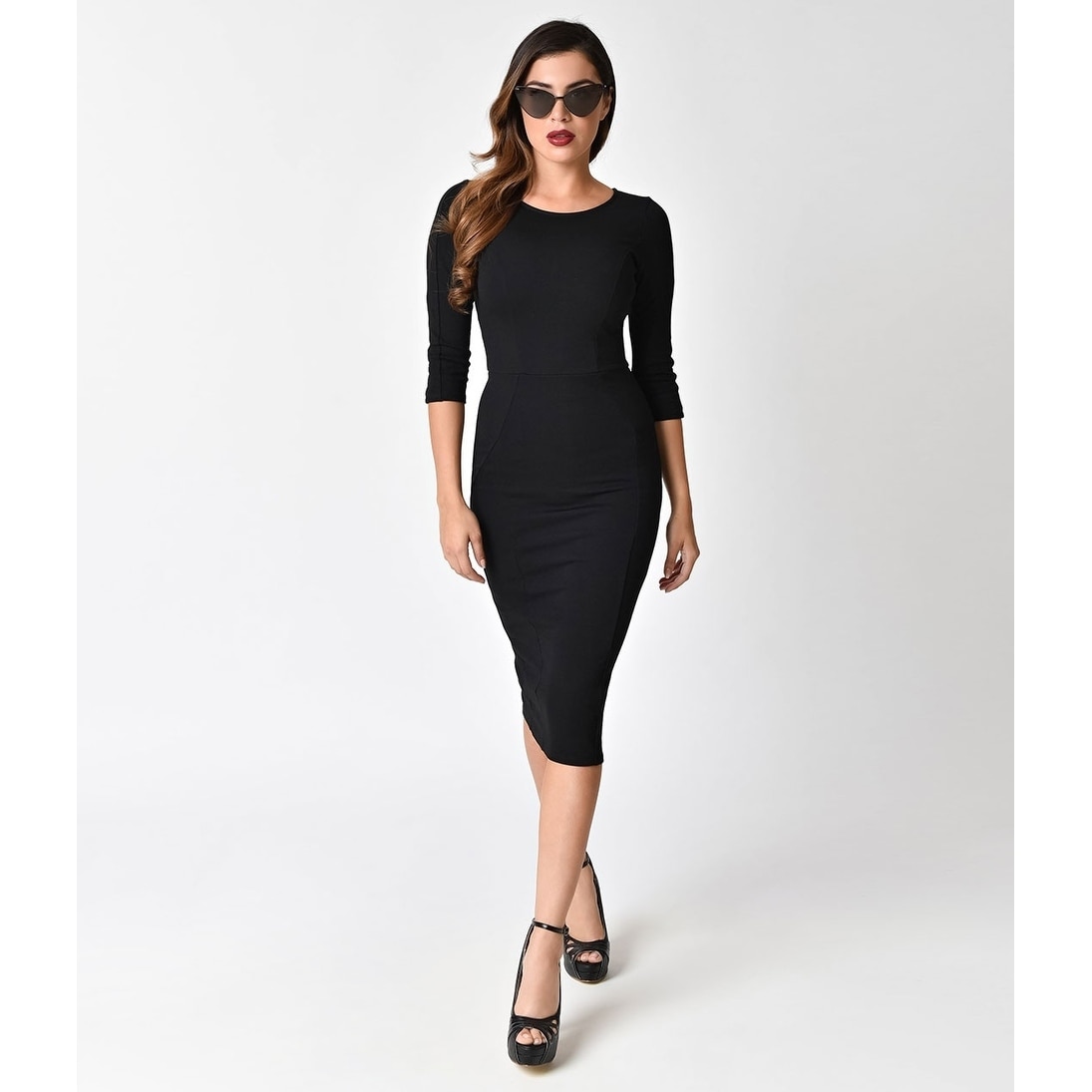 long sleeve wiggle dress