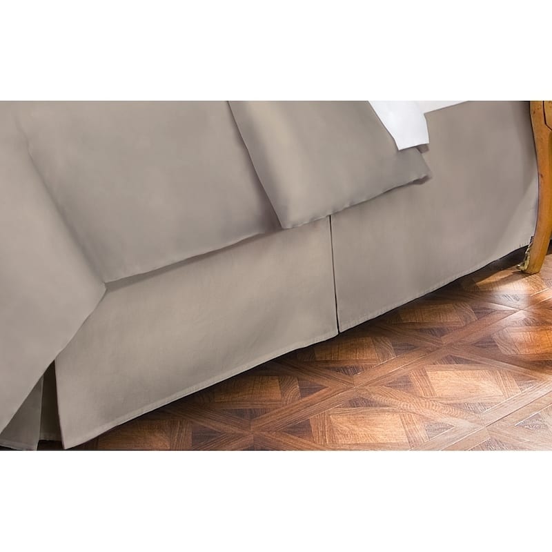 400 Thread Count 100 Percent Cotton 18-inch Drop Bed Skirt