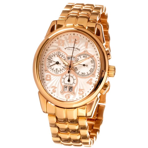 Shop Stuhrling Original Aviator Pro Men's Chronograph Watch Free Shipping Today Overstock