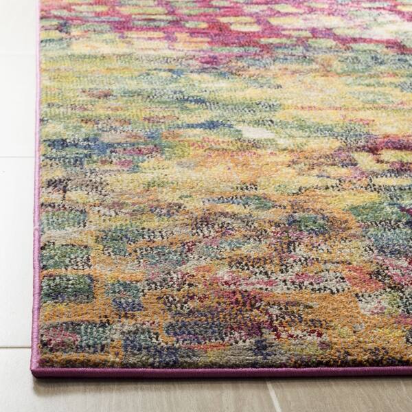 Shop Safavieh Monaco Abstract Watercolor Pink Multi Distressed