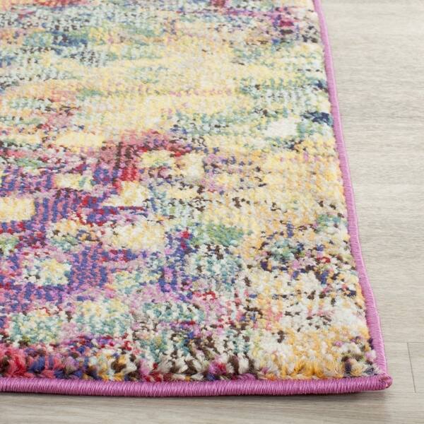 Shop Safavieh Monaco Abstract Watercolor Pink Multi Distressed