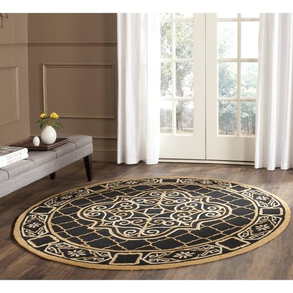 4' Round, Hand-Hooked Area Rugs - Bed Bath & Beyond