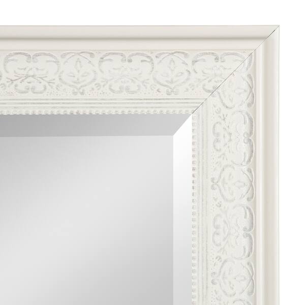 Shop Alysia Decorative Frame Rectangle Wall Mirror White