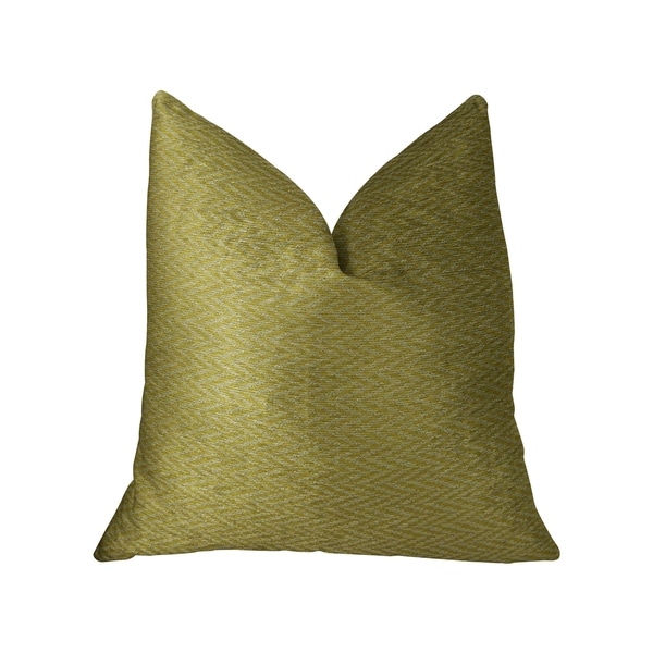 Plutus Honey Praire Yellow and Cream Handmade Decorative Throw Pillow